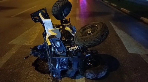 Bursa'da Korkunç Kaza! Otomobil İle ATV Çarpıştı